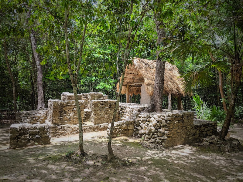 The small shack in coba ruins