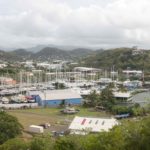 Spice Island Marina – Ad Astra at the travel lift