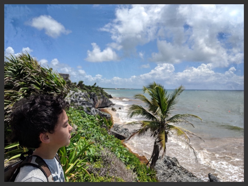 Max check out the view in Tulum ruins