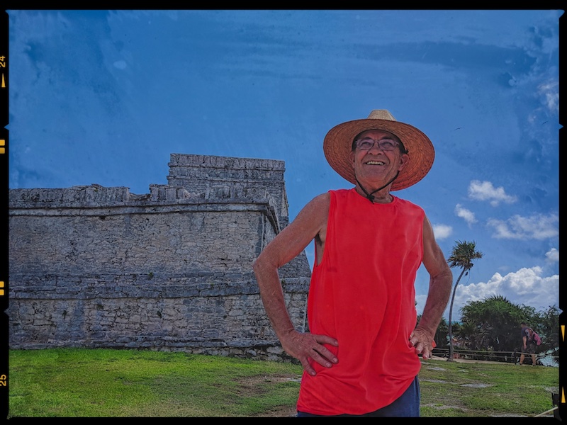 Neil enjoyed Tulum ruins