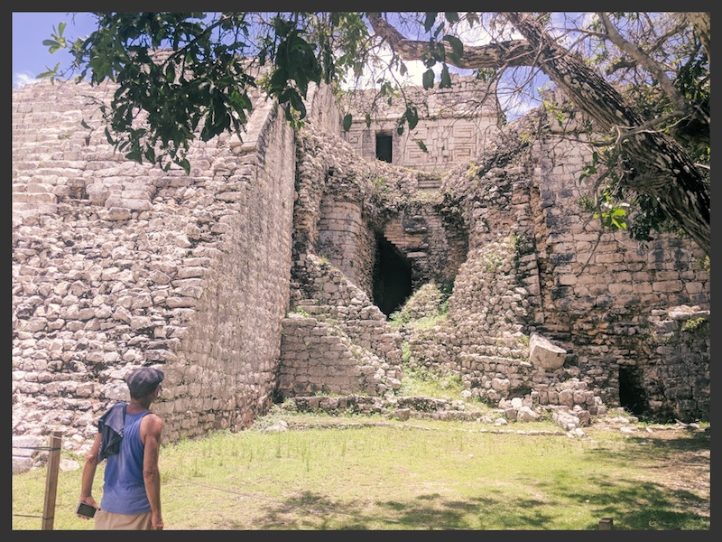 Neil checked out the wall in Uxmal